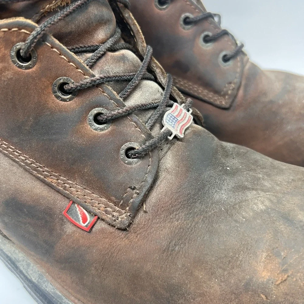 Red Wing Dynaforce 6-inch Steel Toe Waterproof Leather Boots Mens 11 D USA 4215 - Picture 6 of 8